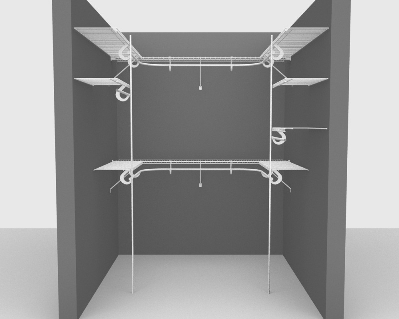Fixed Mount Package 6 - All Purpose Shelving with SuperSlide up to 1.8m/ 6ft square